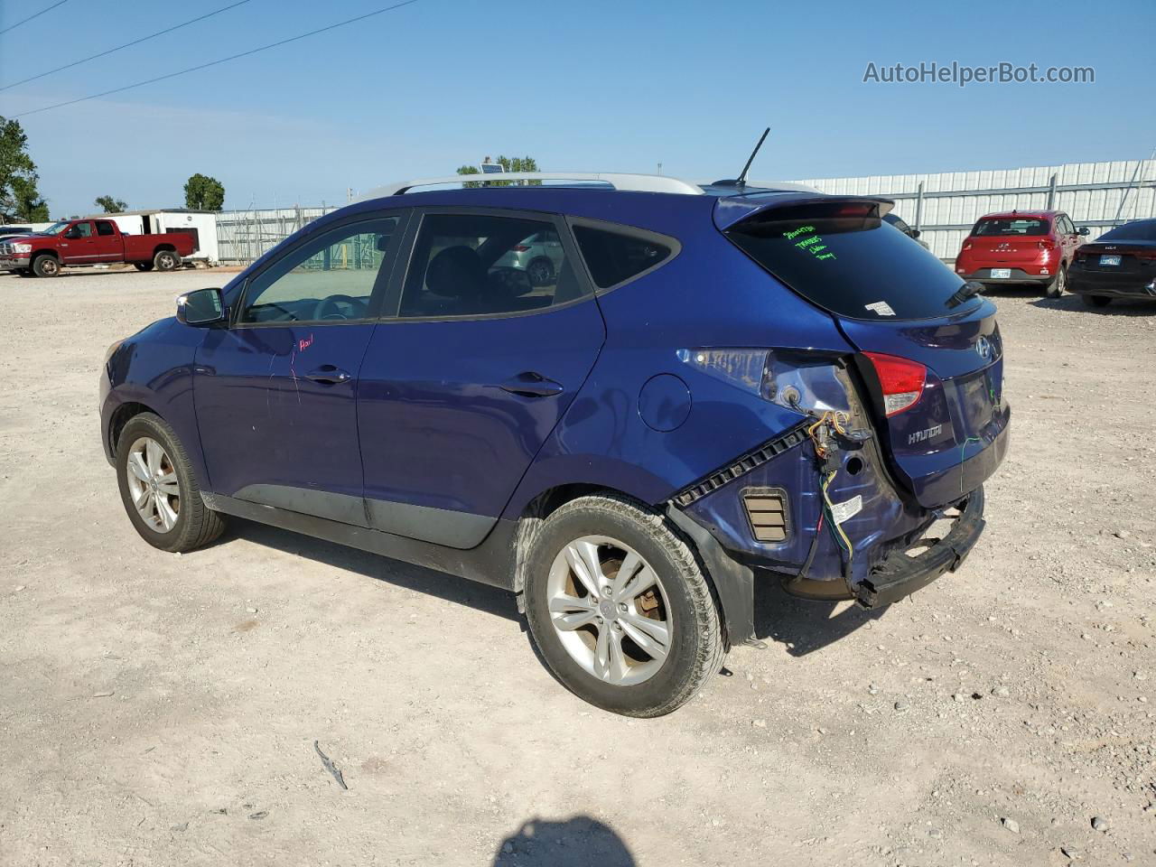 2013 Hyundai Tucson Gls Blue vin: KM8JU3AC0DU637323