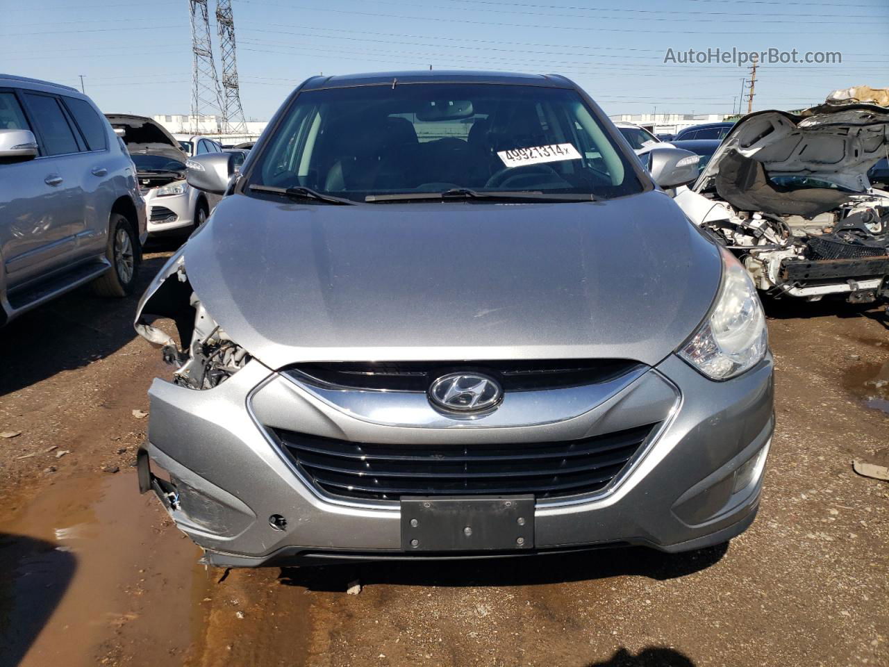 2013 Hyundai Tucson Gls Silver vin: KM8JU3AC0DU650430