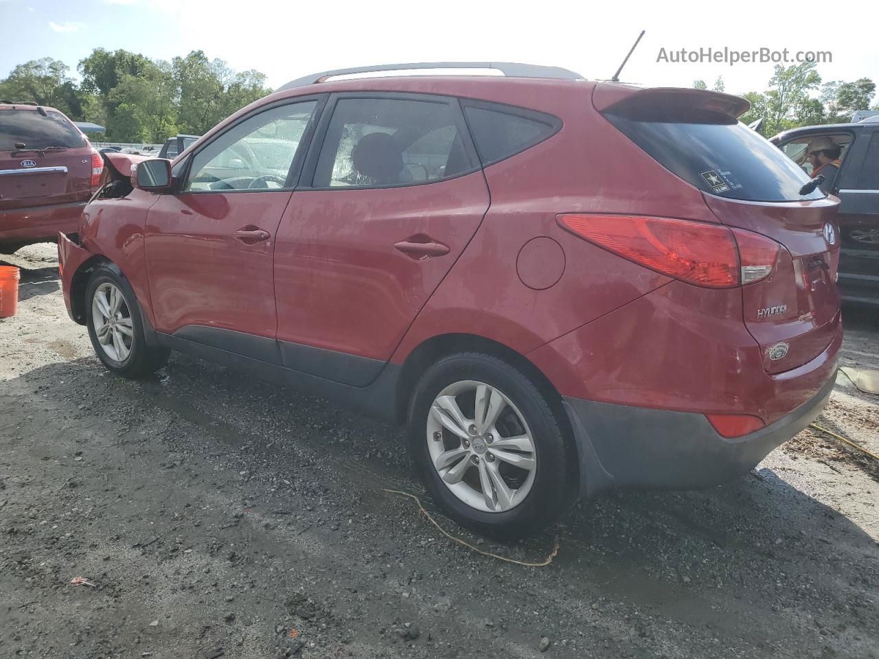 2013 Hyundai Tucson Gls Red vin: KM8JU3AC1DU593073