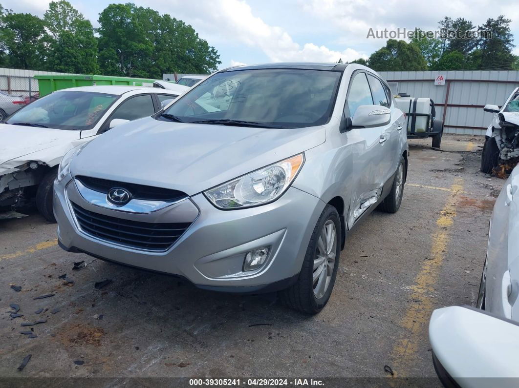 2013 Hyundai Tucson Limited Silver vin: KM8JU3AC1DU596779