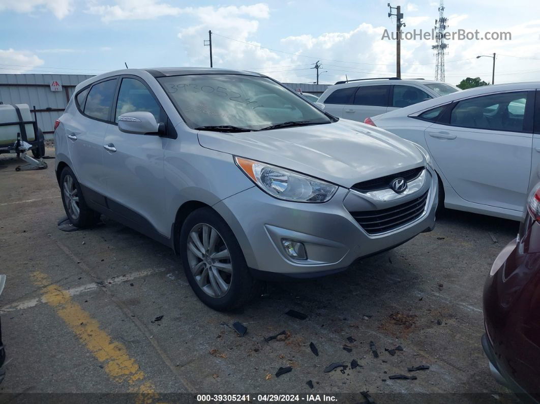 2013 Hyundai Tucson Limited Silver vin: KM8JU3AC1DU596779