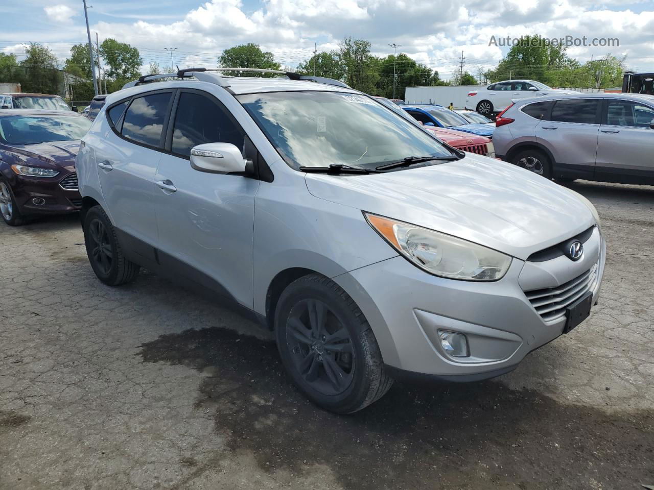 2013 Hyundai Tucson Gls Серебряный vin: KM8JU3AC1DU739665