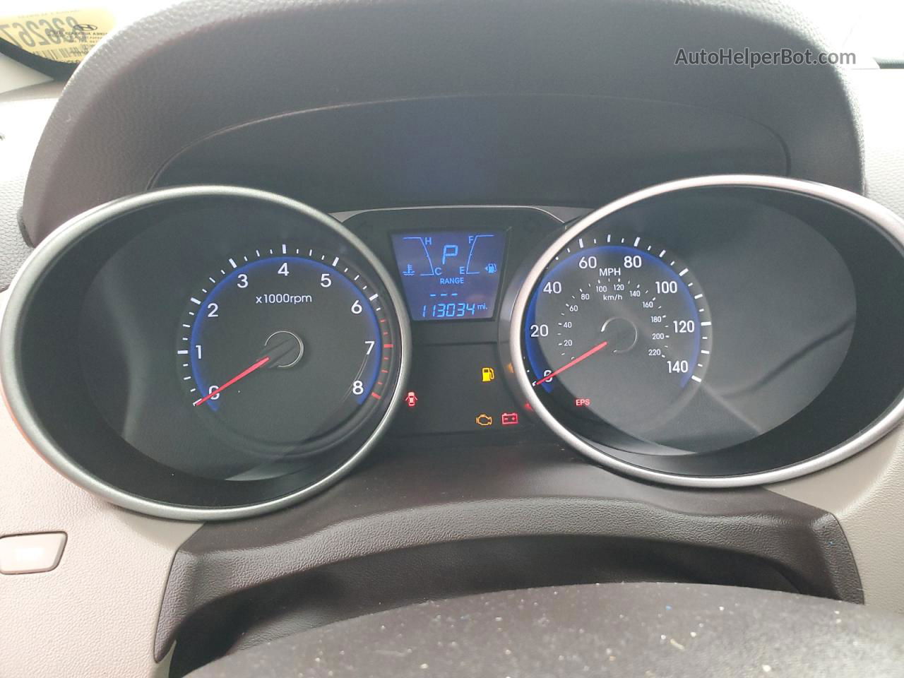 2013 Hyundai Tucson Gls Белый vin: KM8JU3AC1DU760094