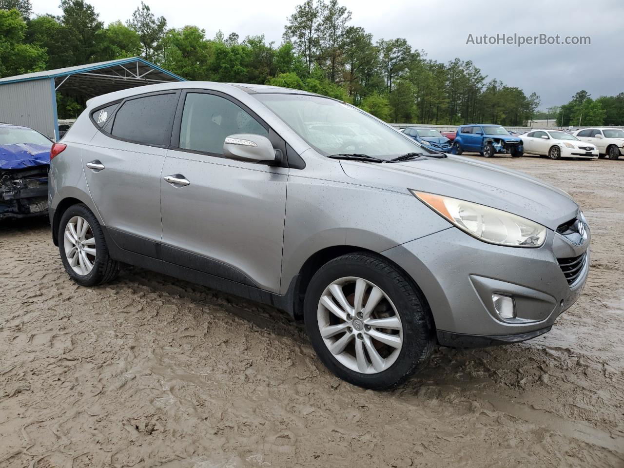 2013 Hyundai Tucson Gls Gray vin: KM8JU3AC2DU547932