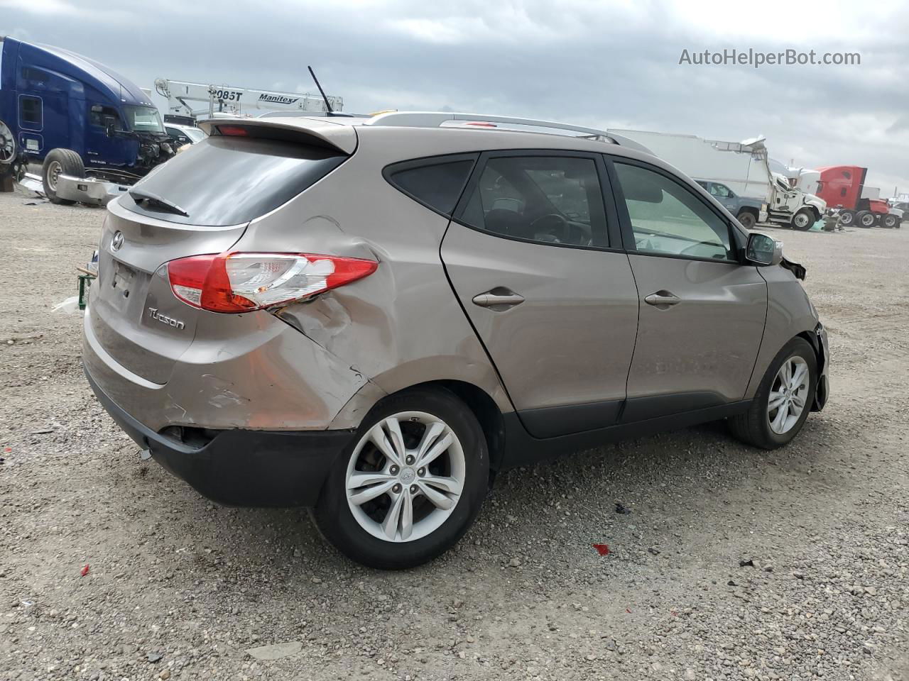 2013 Hyundai Tucson Gls Brown vin: KM8JU3AC2DU561345