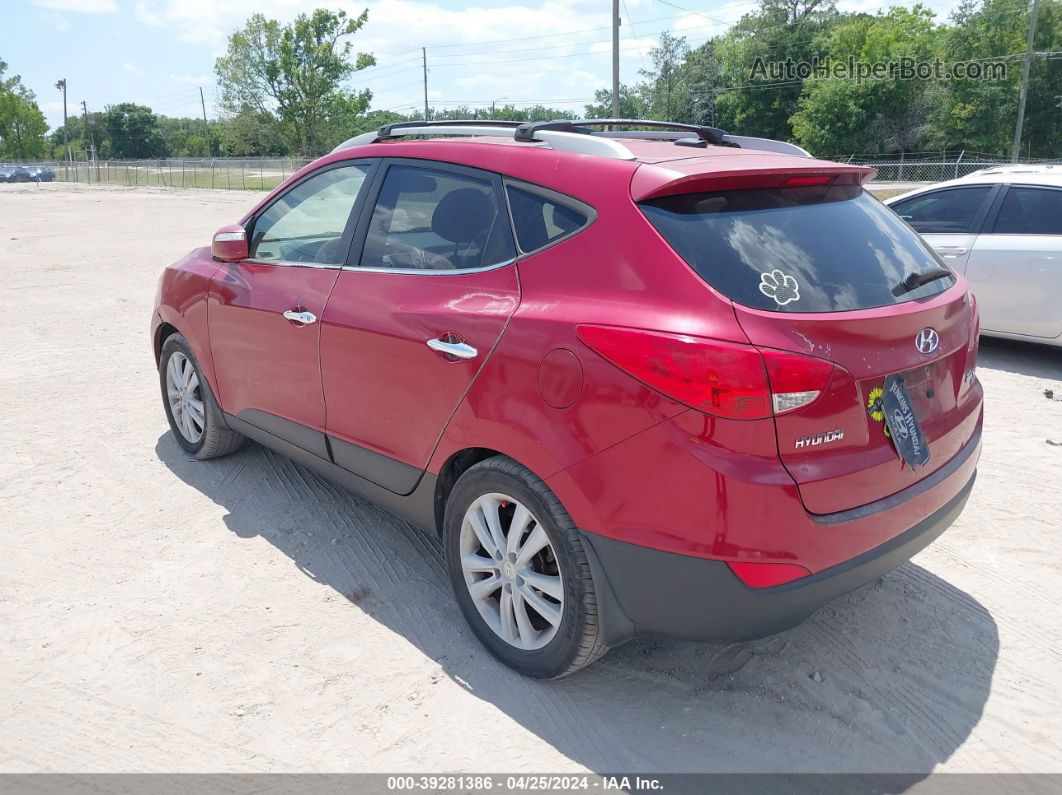 2013 Hyundai Tucson Limited Красный vin: KM8JU3AC2DU607577