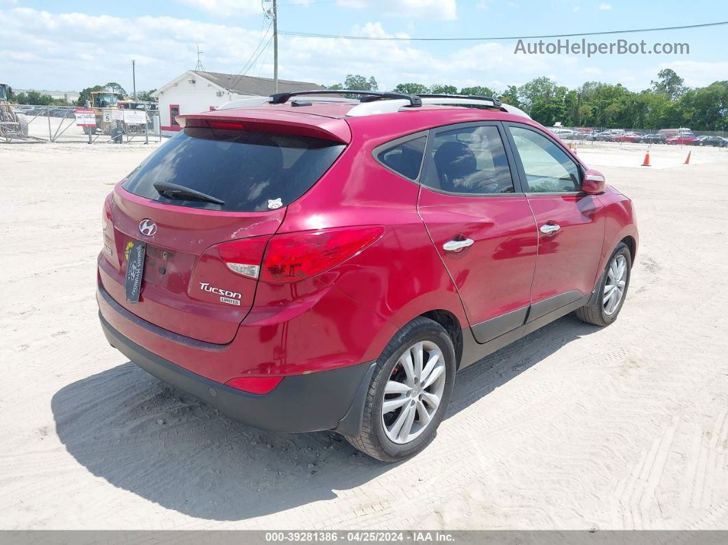 2013 Hyundai Tucson Limited Красный vin: KM8JU3AC2DU607577