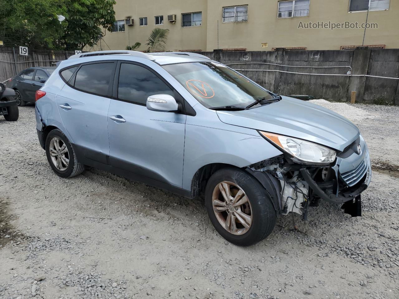 2013 Hyundai Tucson Gls Blue vin: KM8JU3AC2DU687379