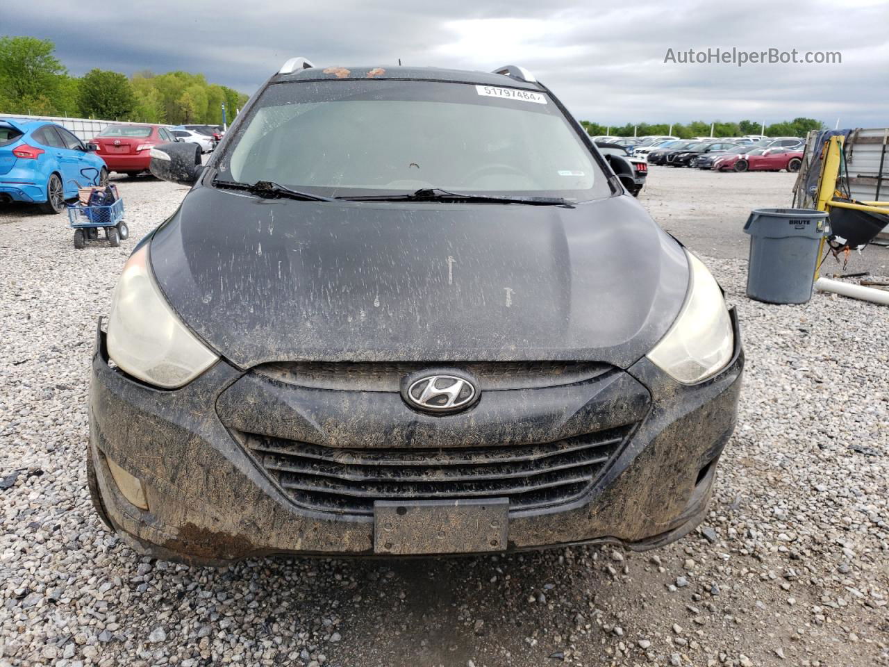 2013 Hyundai Tucson Gls Black vin: KM8JU3AC2DU703659