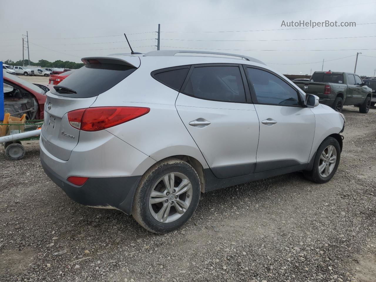 2013 Hyundai Tucson Gls Silver vin: KM8JU3AC3DU579384