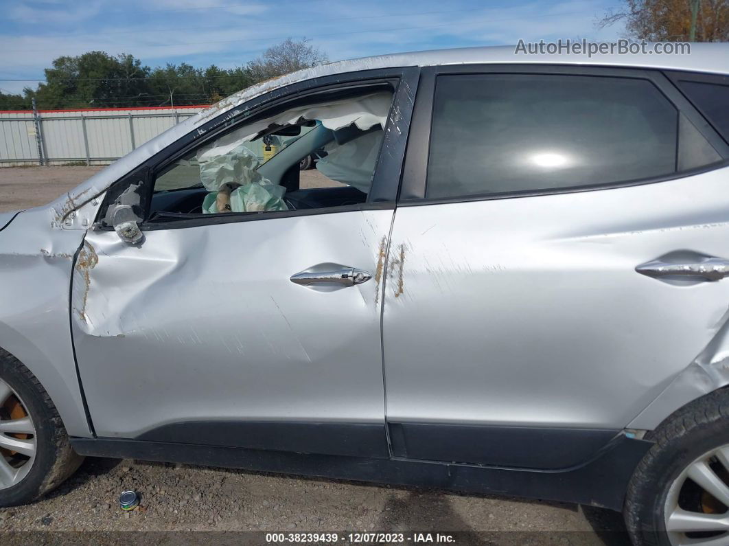 2013 Hyundai Tucson Limited Silver vin: KM8JU3AC3DU604185