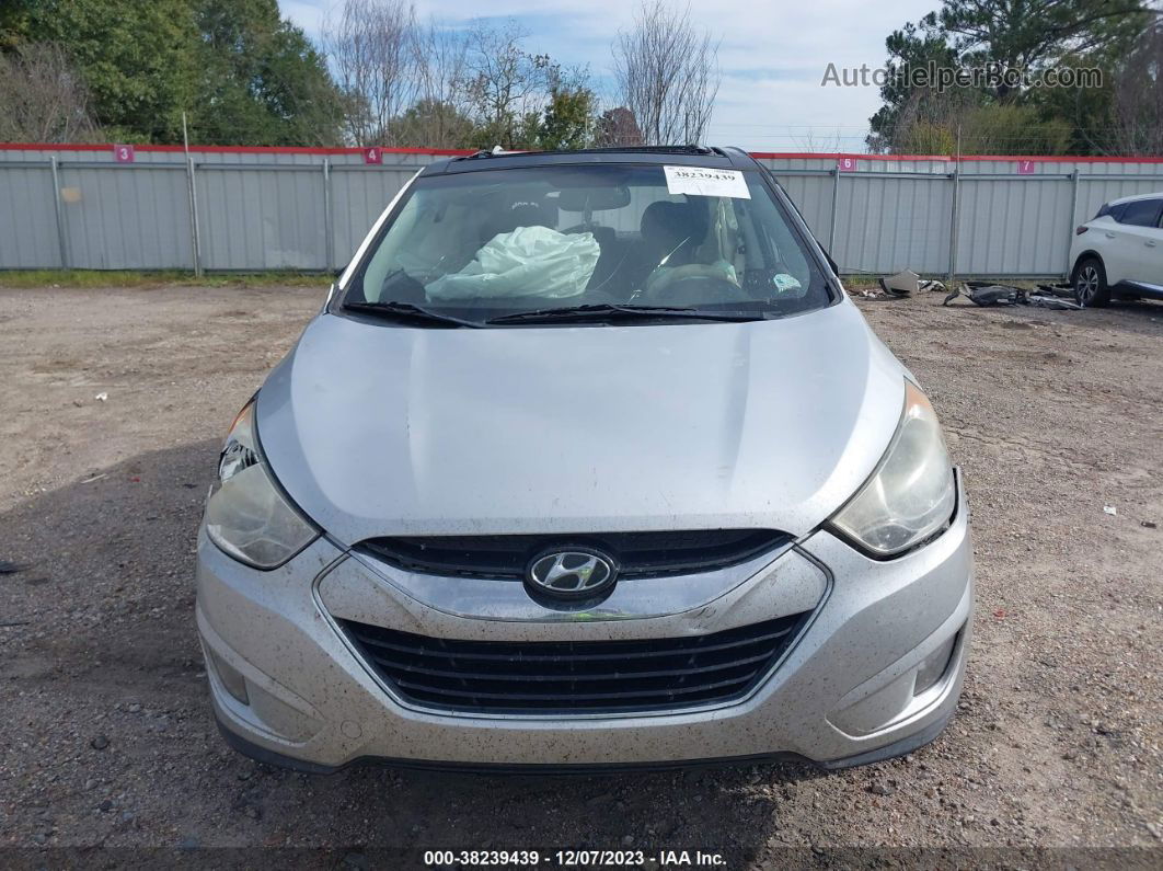 2013 Hyundai Tucson Limited Silver vin: KM8JU3AC3DU604185