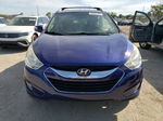 2013 Hyundai Tucson Gls Blue vin: KM8JU3AC4DU589356