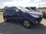 2013 Hyundai Tucson Gls Blue vin: KM8JU3AC4DU589356