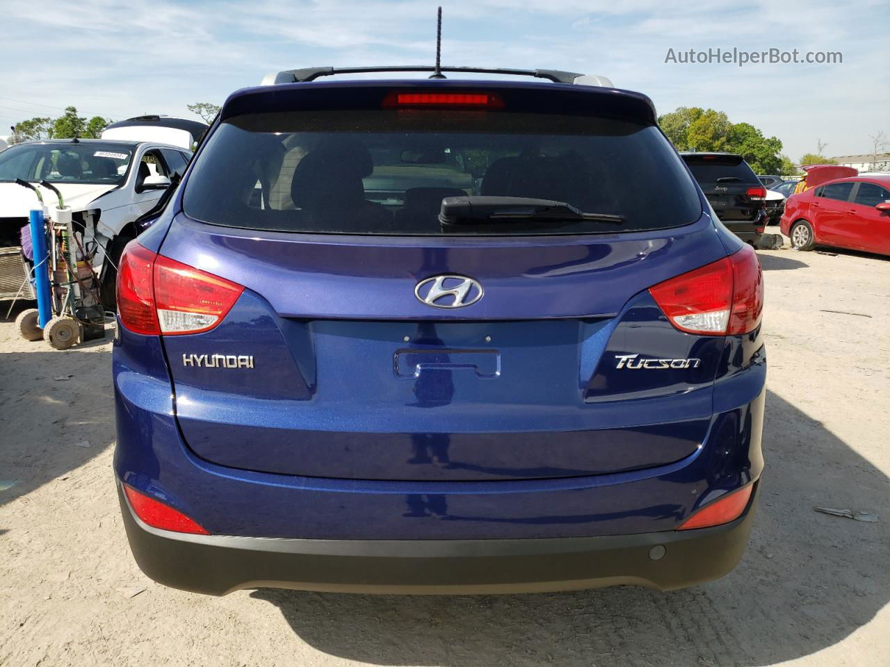 2013 Hyundai Tucson Gls Blue vin: KM8JU3AC4DU589356