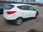 2013 Hyundai Tucson Gls White vin: KM8JU3AC4DU722469