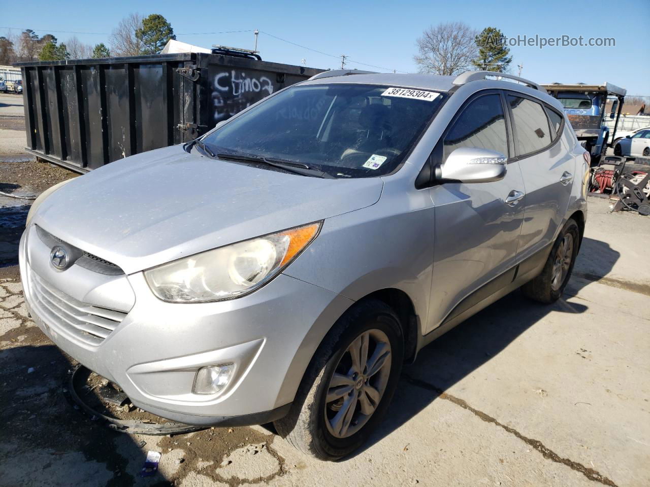 2013 Hyundai Tucson Gls Silver vin: KM8JU3AC5DU562053