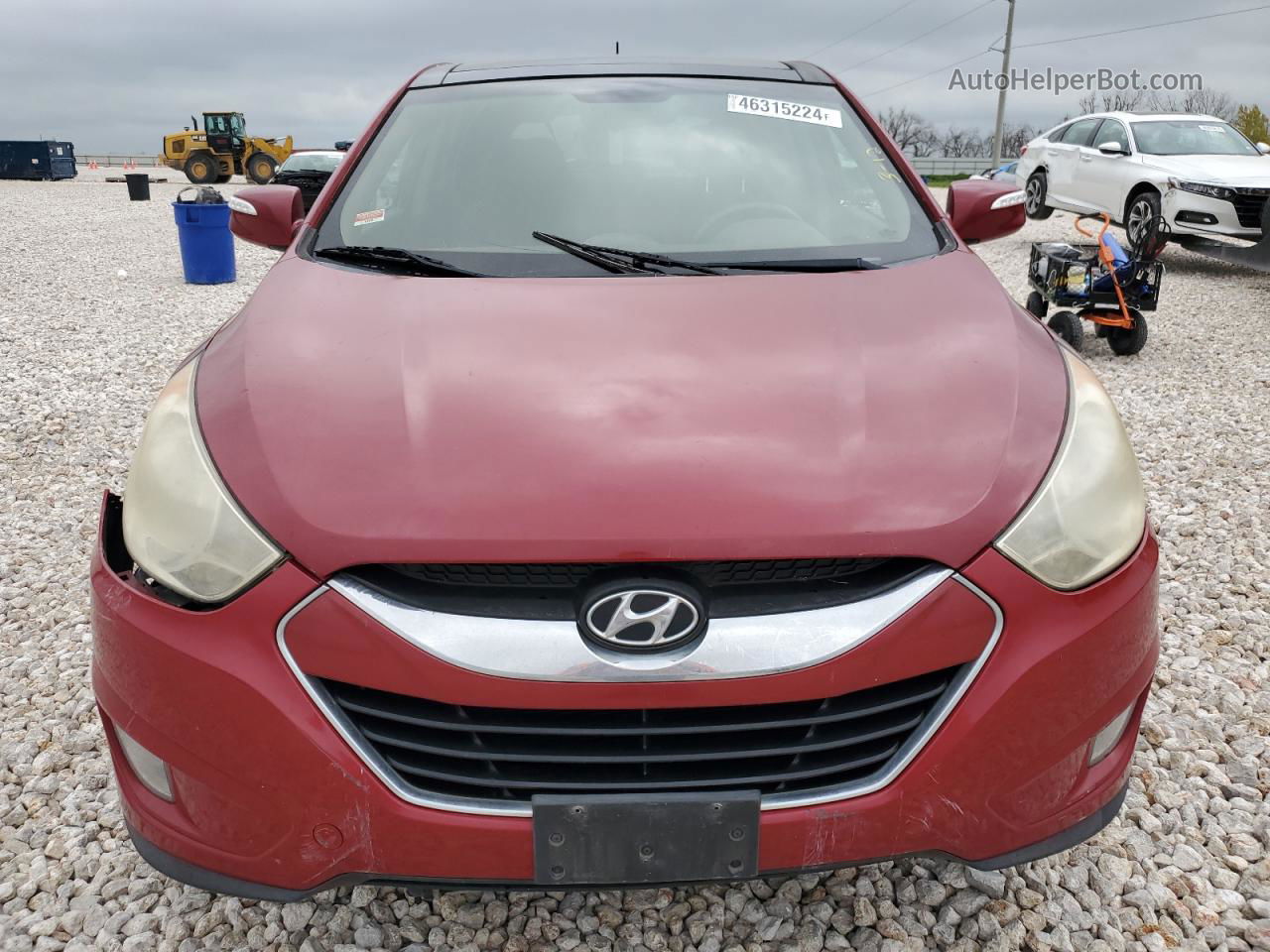 2013 Hyundai Tucson Gls Red vin: KM8JU3AC5DU566605