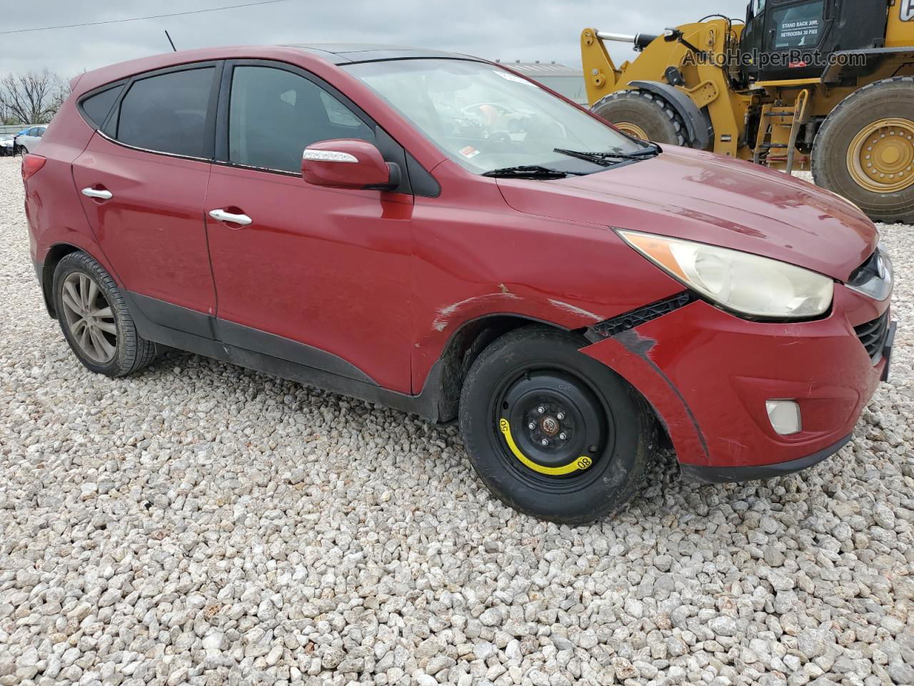 2013 Hyundai Tucson Gls Red vin: KM8JU3AC5DU566605