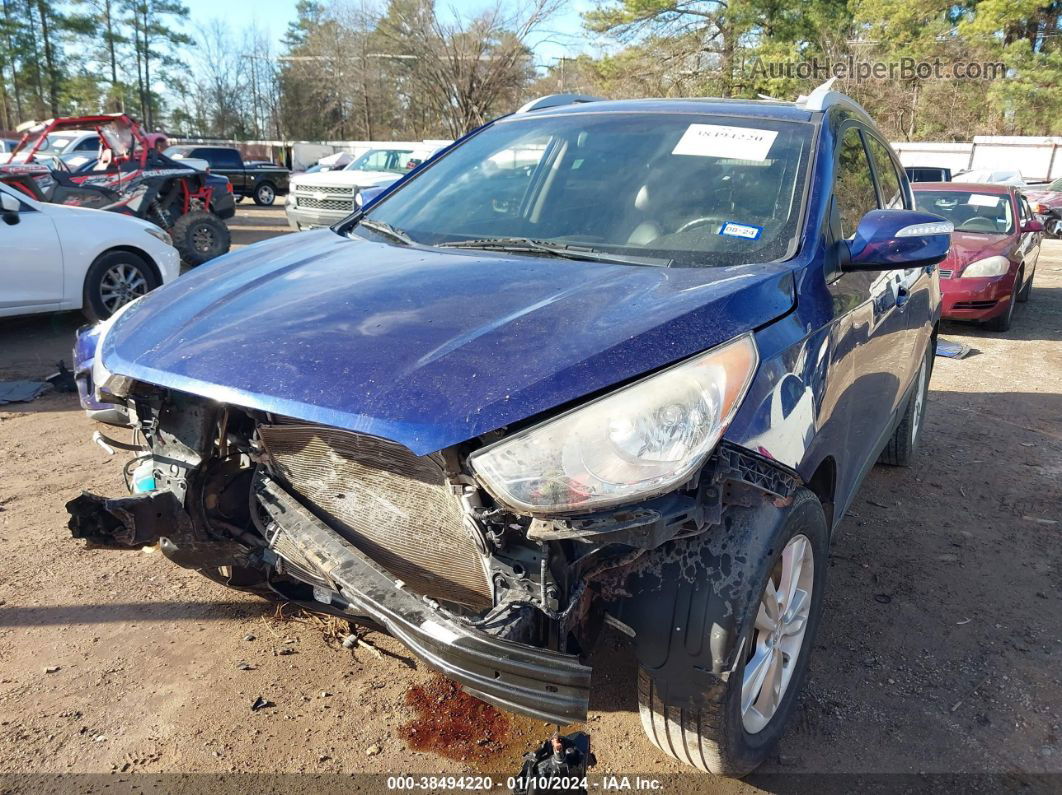 2013 Hyundai Tucson Gls Blue vin: KM8JU3AC5DU605550