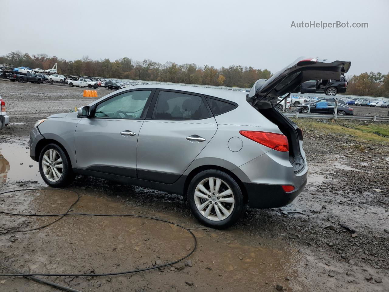 2013 Hyundai Tucson Gls Gray vin: KM8JU3AC5DU660306