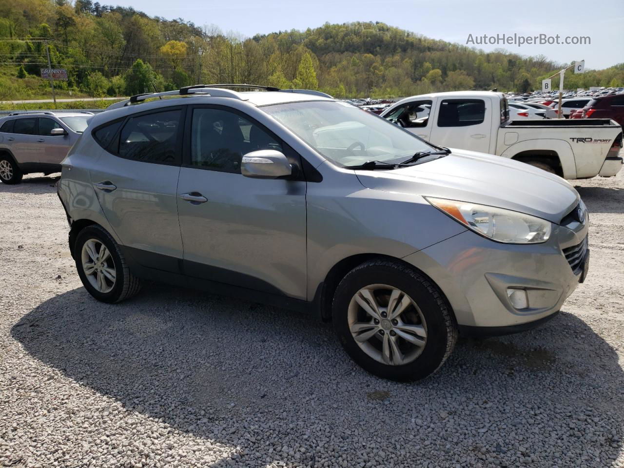 2013 Hyundai Tucson Gls Silver vin: KM8JU3AC6DU667121