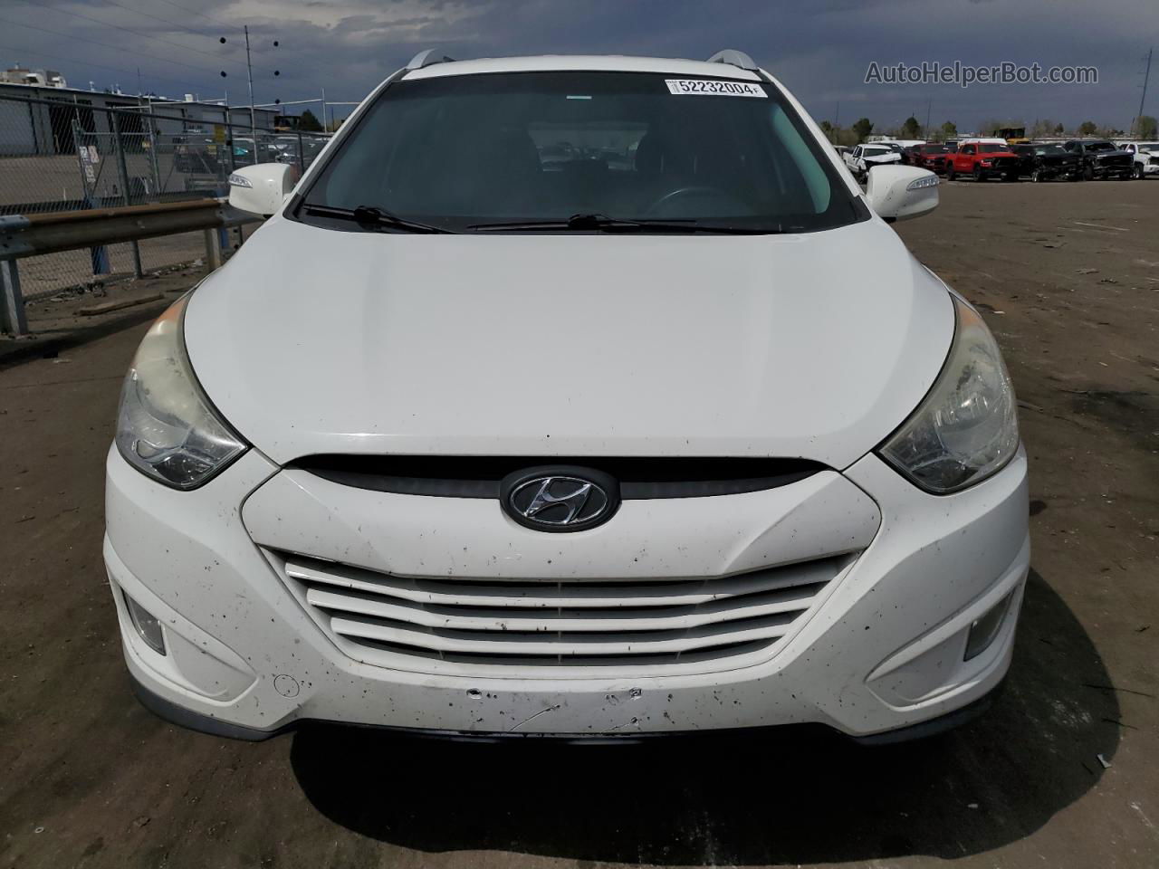 2013 Hyundai Tucson Gls White vin: KM8JU3AC6DU715135