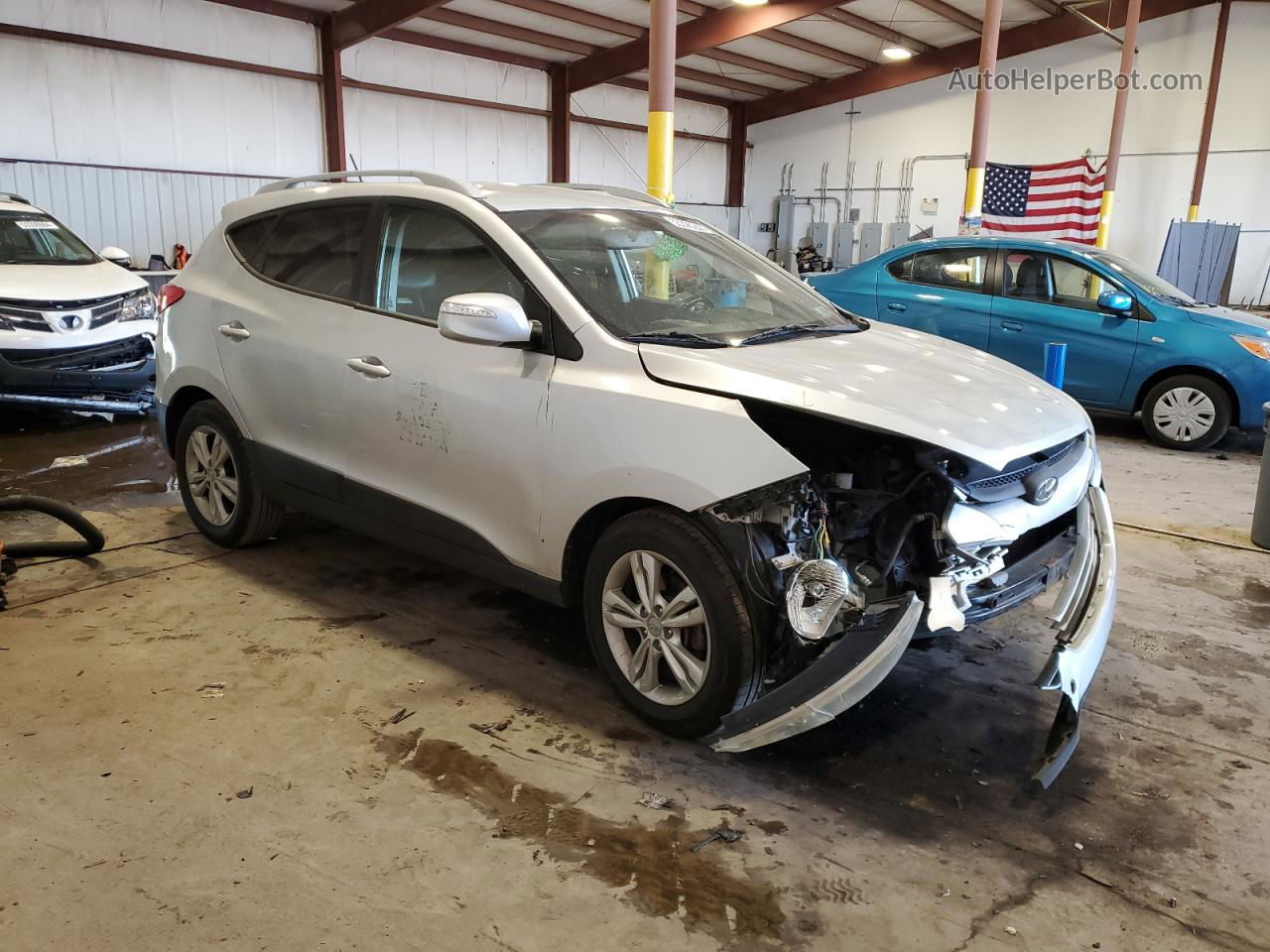 2013 Hyundai Tucson Gls Silver vin: KM8JU3AC7DU550986