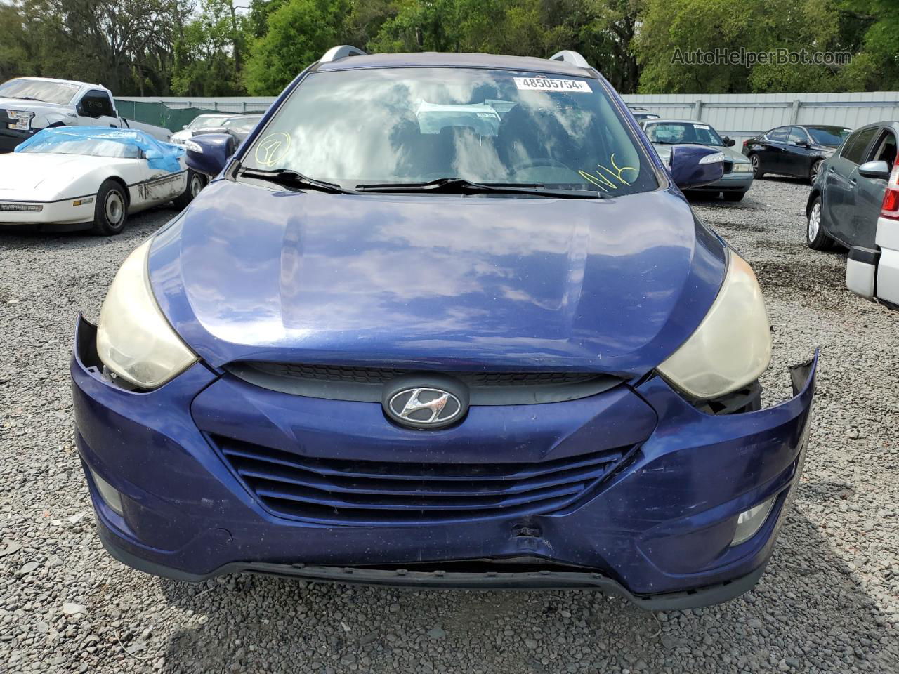 2013 Hyundai Tucson Gls Blue vin: KM8JU3AC7DU592168