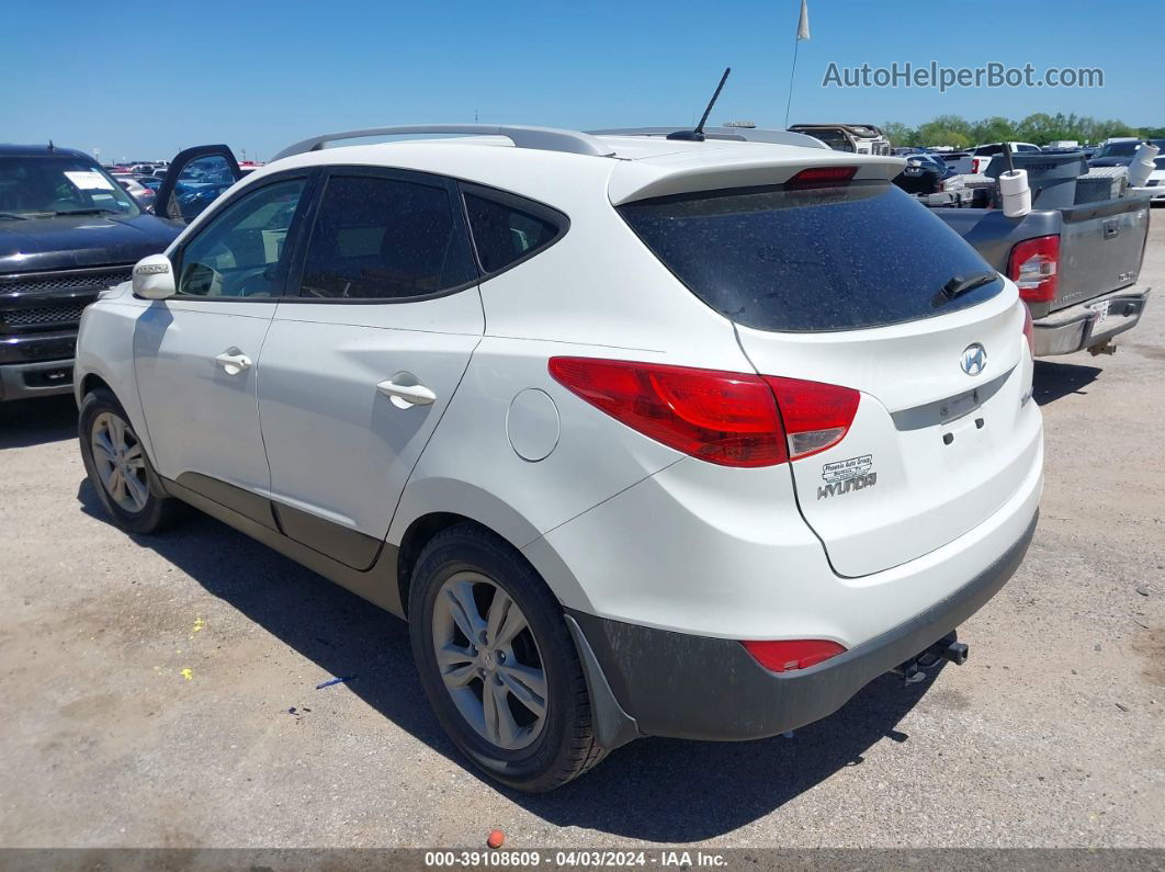 2013 Hyundai Tucson Gls White vin: KM8JU3AC7DU592672