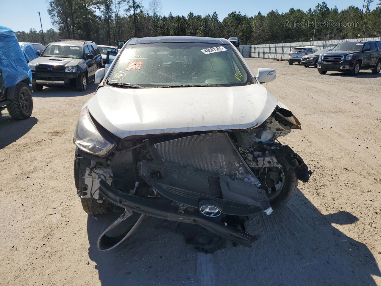 2013 Hyundai Tucson Gls White vin: KM8JU3AC7DU709683