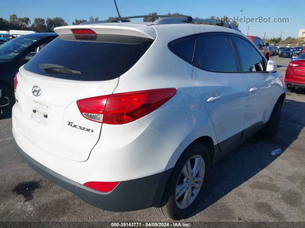 2013 Hyundai Tucson Gls White vin: KM8JU3AC7DU753893