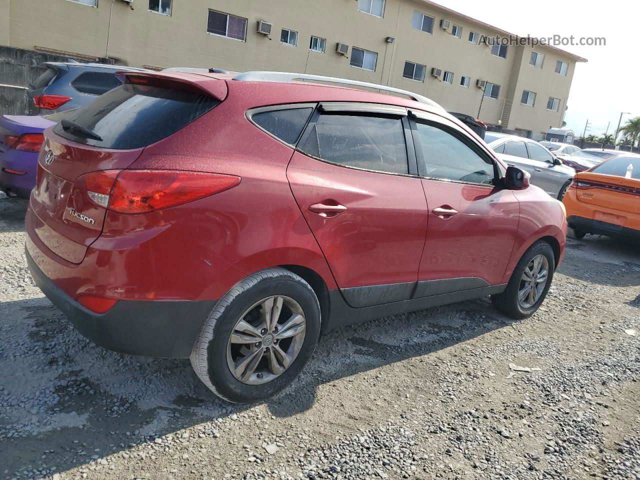 2013 Hyundai Tucson Gls Burgundy vin: KM8JU3AC8DU547465