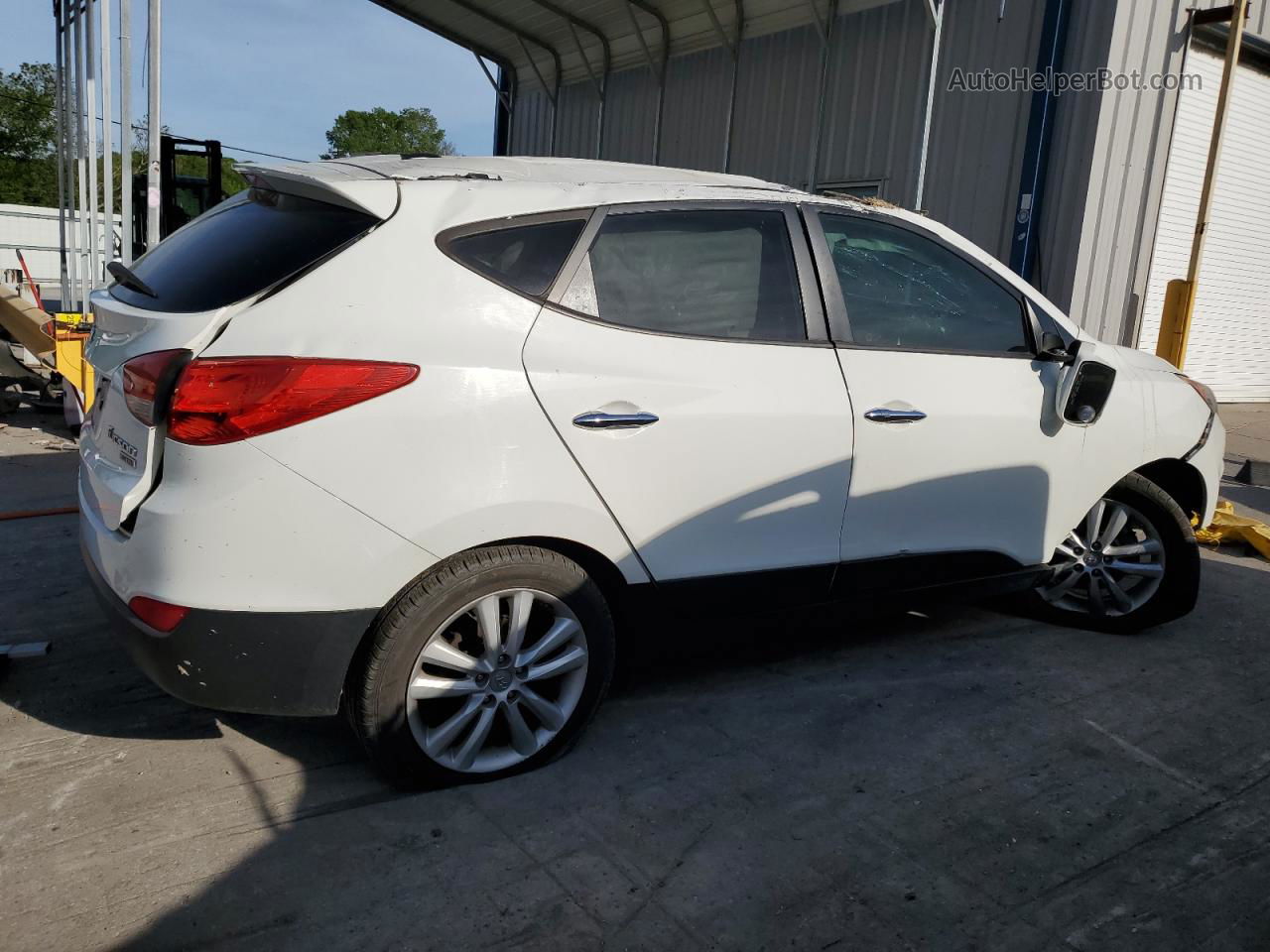 2013 Hyundai Tucson Gls White vin: KM8JU3AC8DU550074