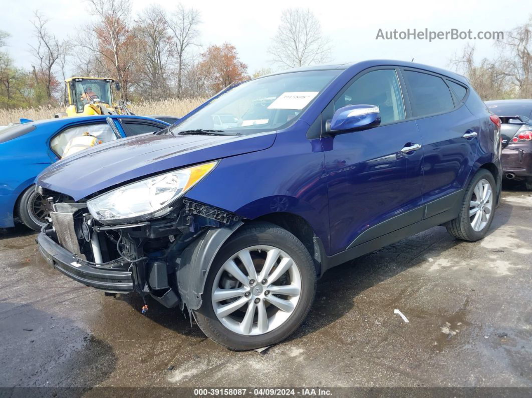 2013 Hyundai Tucson Limited Blue vin: KM8JU3AC8DU595824