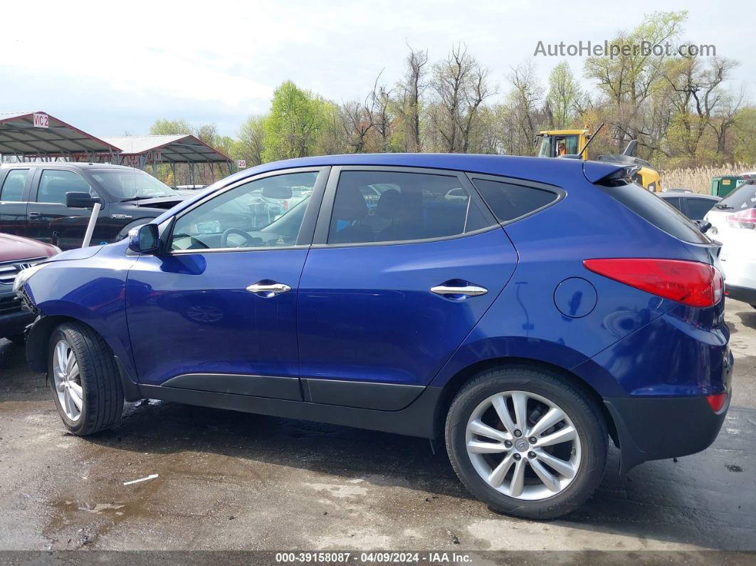 2013 Hyundai Tucson Limited Blue vin: KM8JU3AC8DU595824