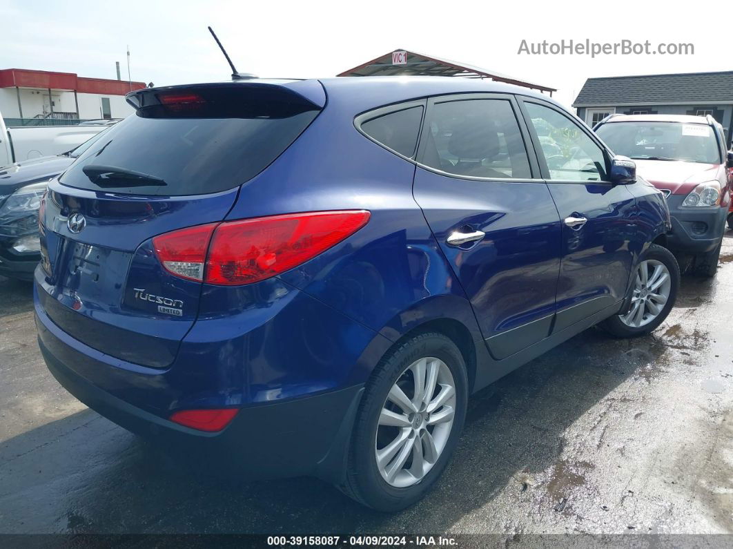 2013 Hyundai Tucson Limited Blue vin: KM8JU3AC8DU595824