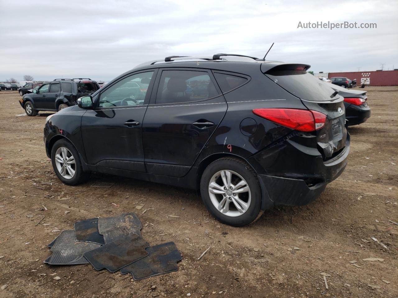 2013 Hyundai Tucson Gls Black vin: KM8JU3AC8DU698886