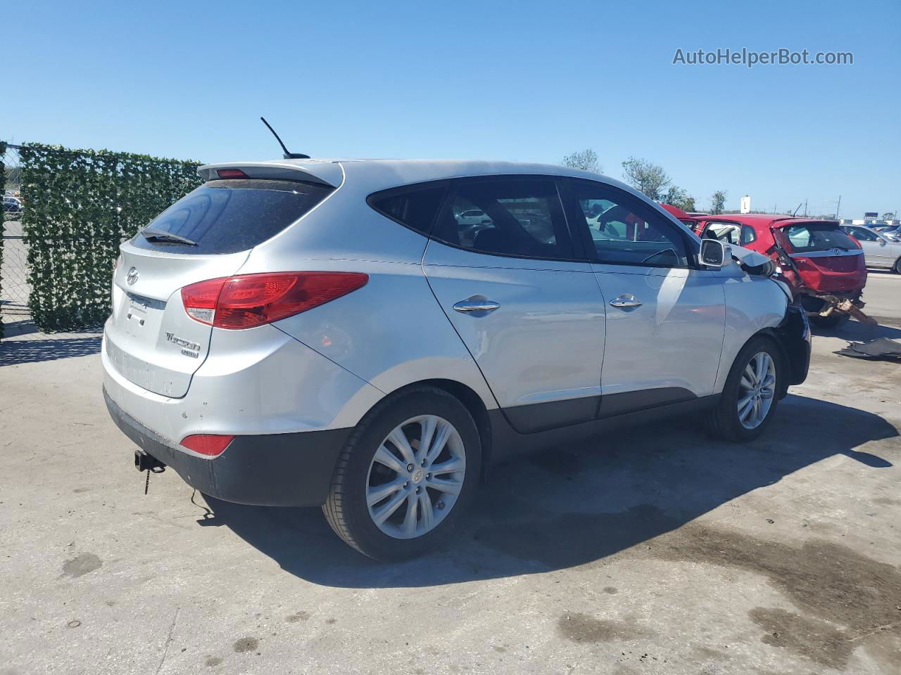 2013 Hyundai Tucson Gls Silver vin: KM8JU3AC8DU712656