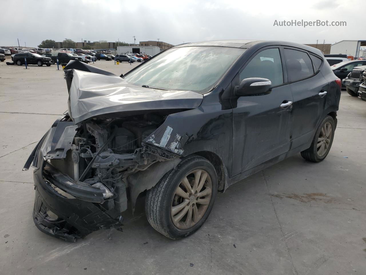 2013 Hyundai Tucson Gls Black vin: KM8JU3AC9DU554649