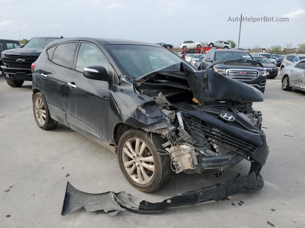 2013 Hyundai Tucson Gls Black vin: KM8JU3AC9DU554649