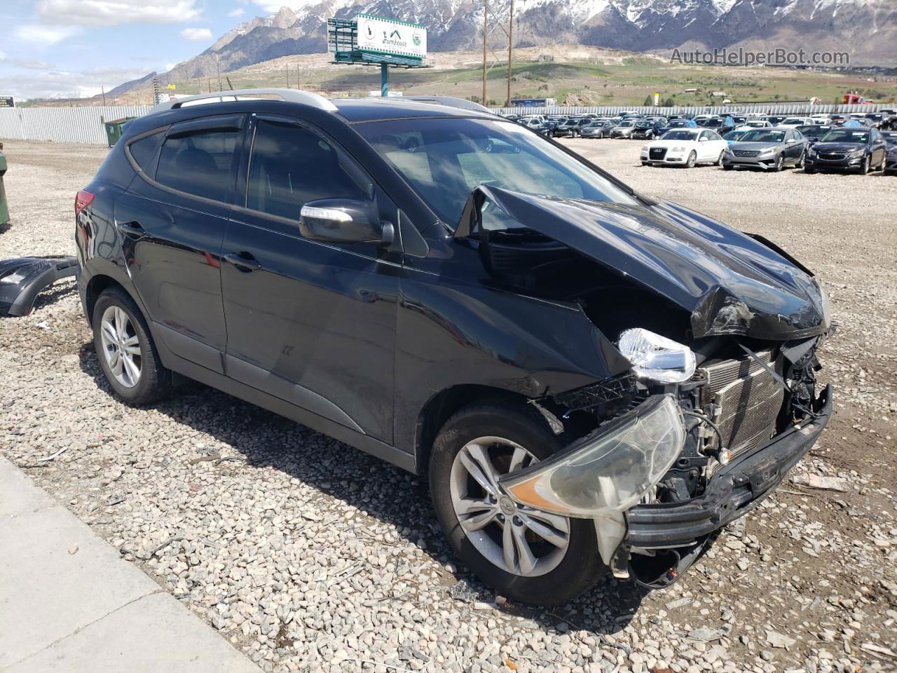 2013 Hyundai Tucson Gls Black vin: KM8JU3AC9DU755676