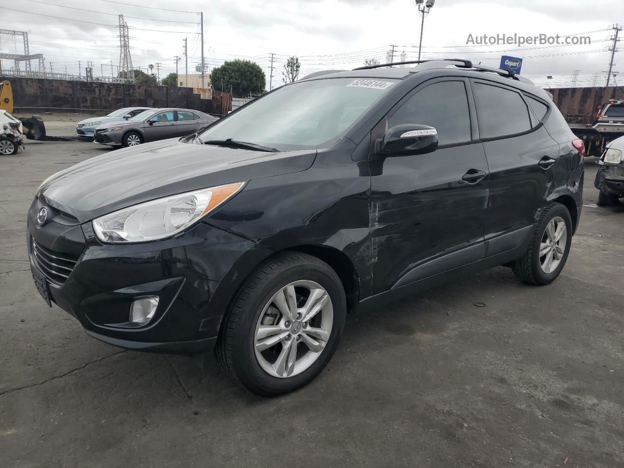 2013 Hyundai Tucson Gls Black vin: KM8JU3ACXDU718295