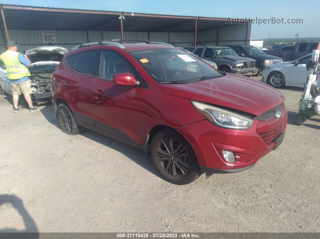 2014 Hyundai Tucson Se Burgundy vin: KM8JU3AG0EU899069