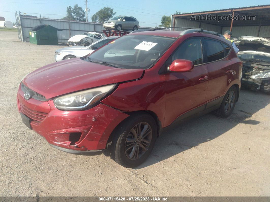 2014 Hyundai Tucson Se Burgundy vin: KM8JU3AG0EU899069