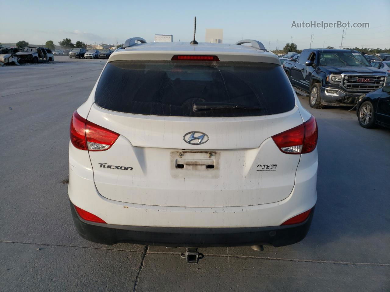 2014 Hyundai Tucson Gls White vin: KM8JU3AG0EU901645