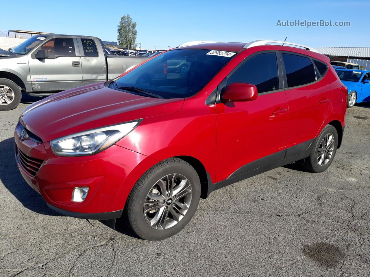 2014 Hyundai Tucson Gls Red vin: KM8JU3AG0EU931907