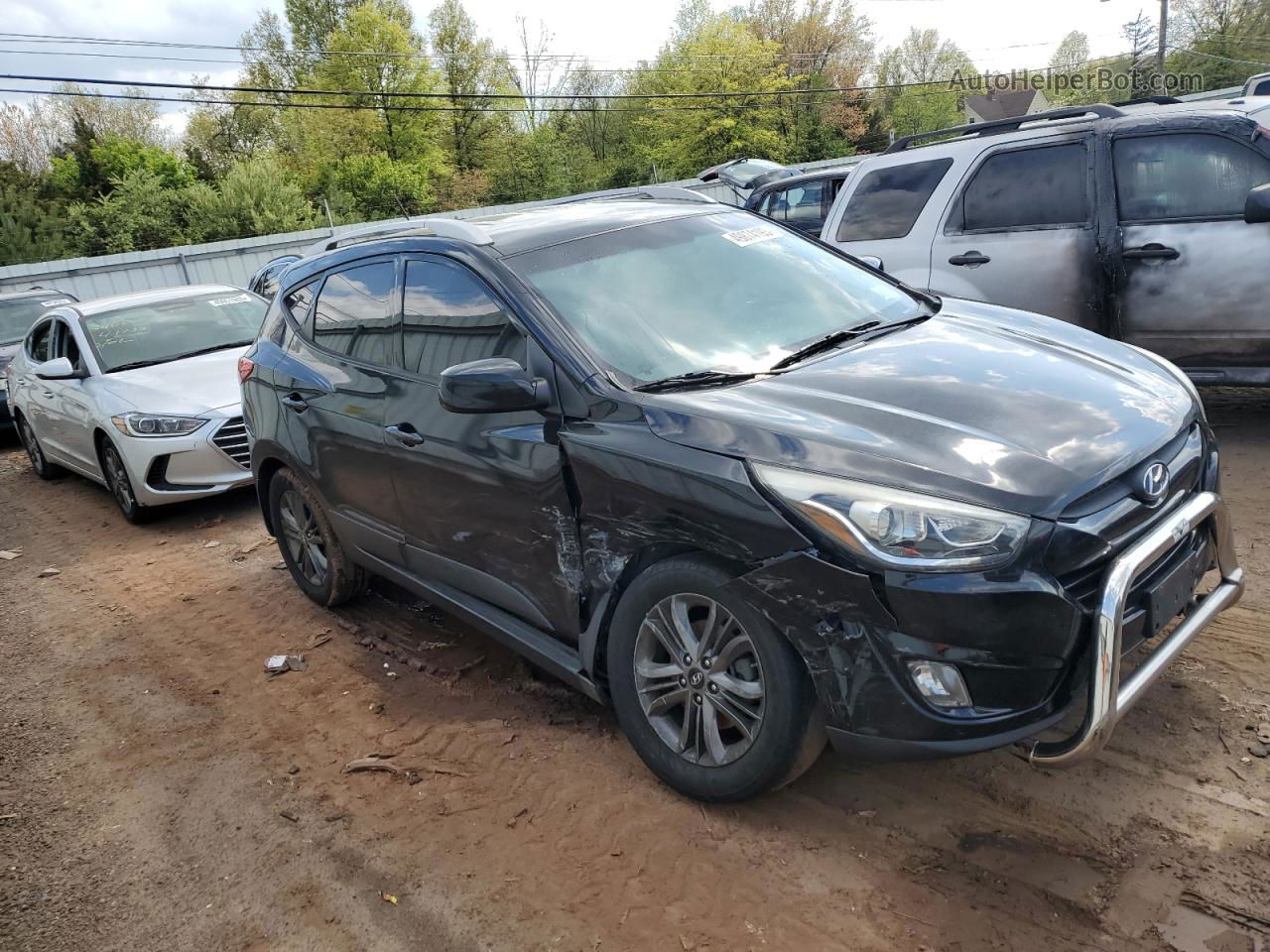 2014 Hyundai Tucson Gls Black vin: KM8JU3AG1EU797120