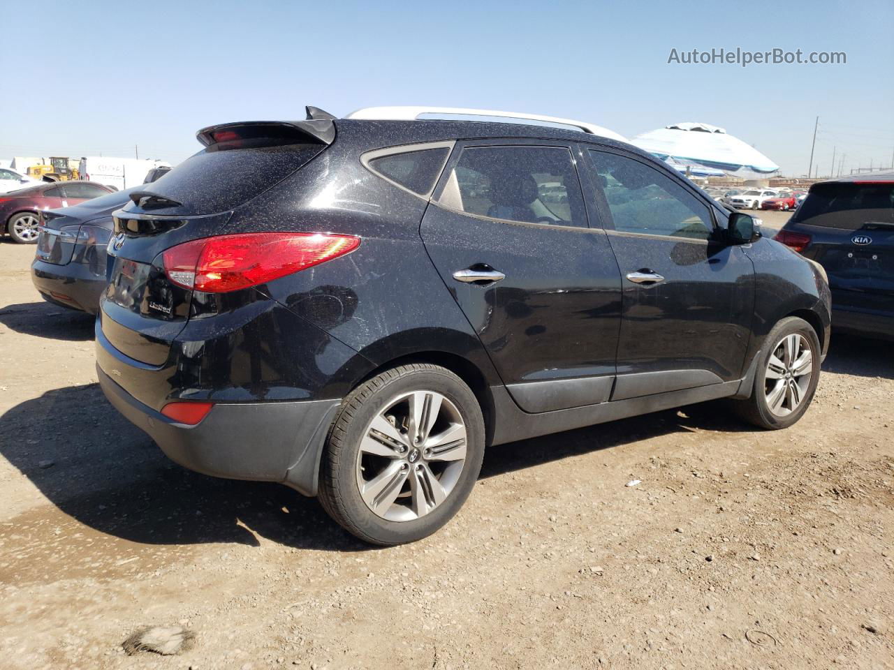 2014 Hyundai Tucson Gls Black vin: KM8JU3AG1EU836143