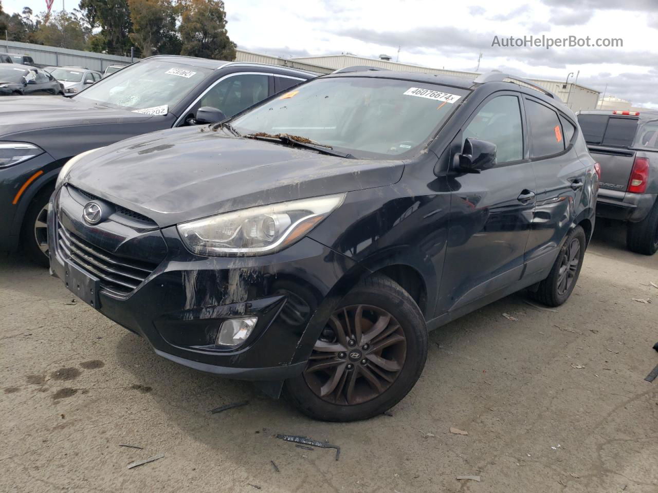 2014 Hyundai Tucson Gls Black vin: KM8JU3AG2EU795733